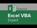 Excel VBA Expert Tutorial