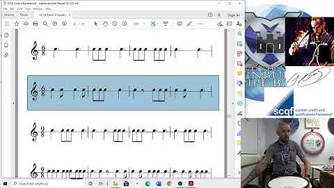 SCQF Level 4 Snare Drumming - Level 4 Monotones