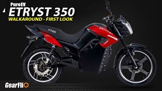 Pure EV Etryst 350 - Electric Motorcycle | Walkaround & Features | Hindi | GearFliQ screenshot 5