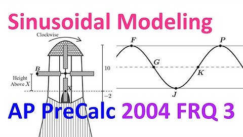 2004 FRQ 3 - Sinusoidal Modeling [AP Precalculus]