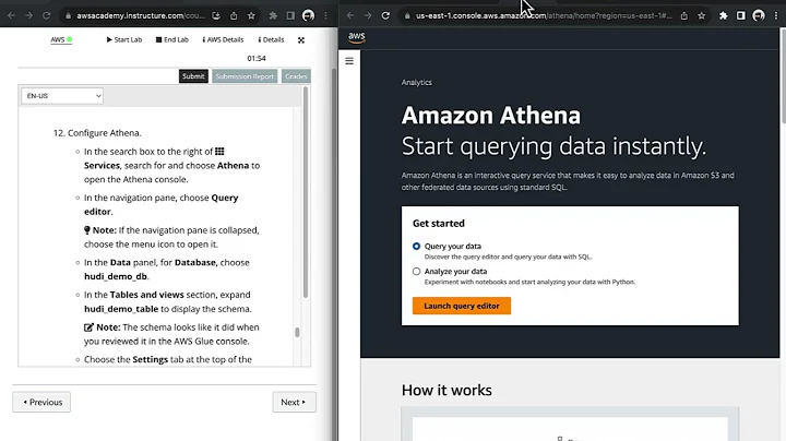AWS Academy Data Engineering Lab: Updating Dynamic Data in Place