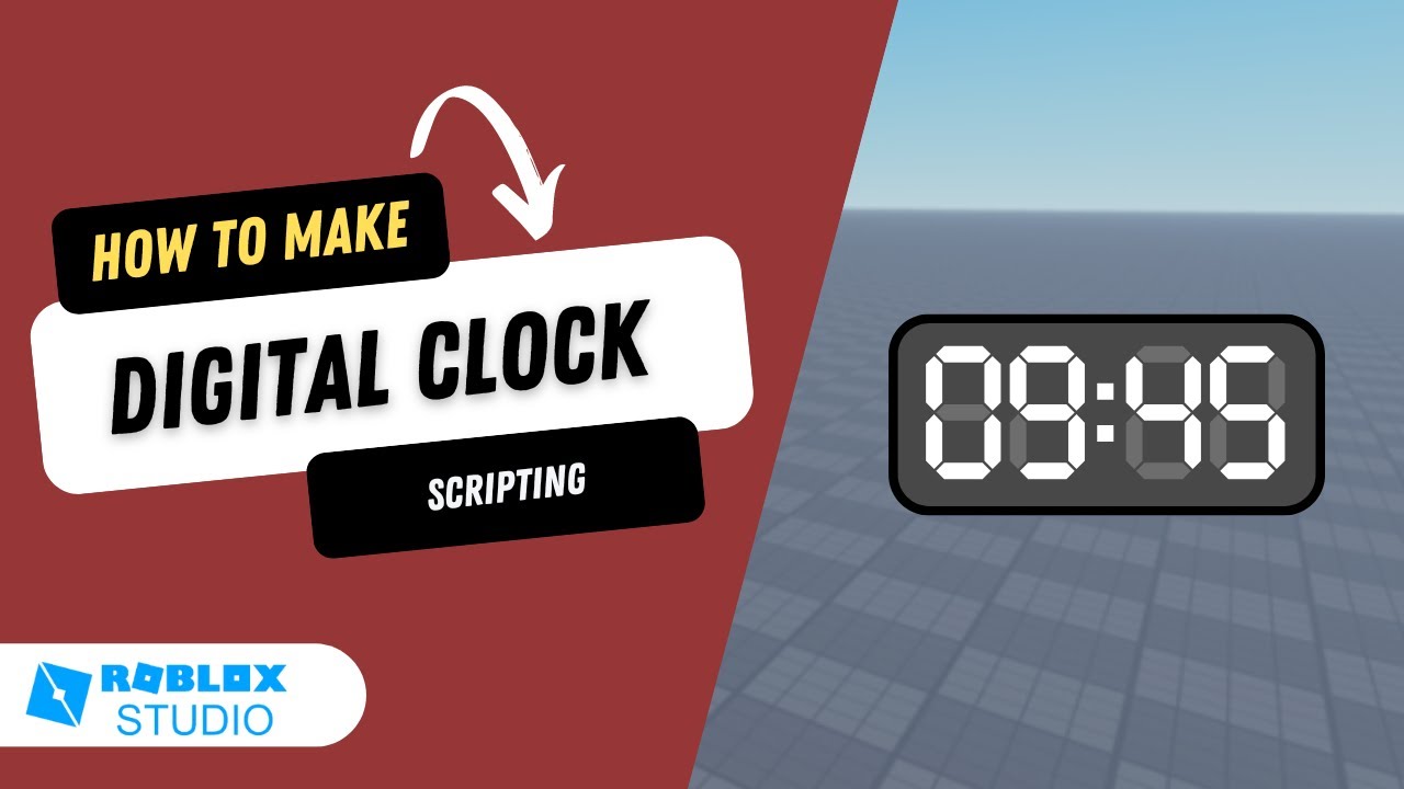 How To Make A Local Digital Clock Roblox Studio YouTube