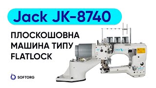 Jack JK-8740-460-02HDAW1S  в комплекті з Racing EFV плоскошовна машина типу flatlock