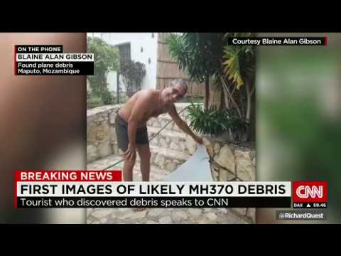 American tourist who discovered possible MH370 debris speaks to Richard Quest CNN