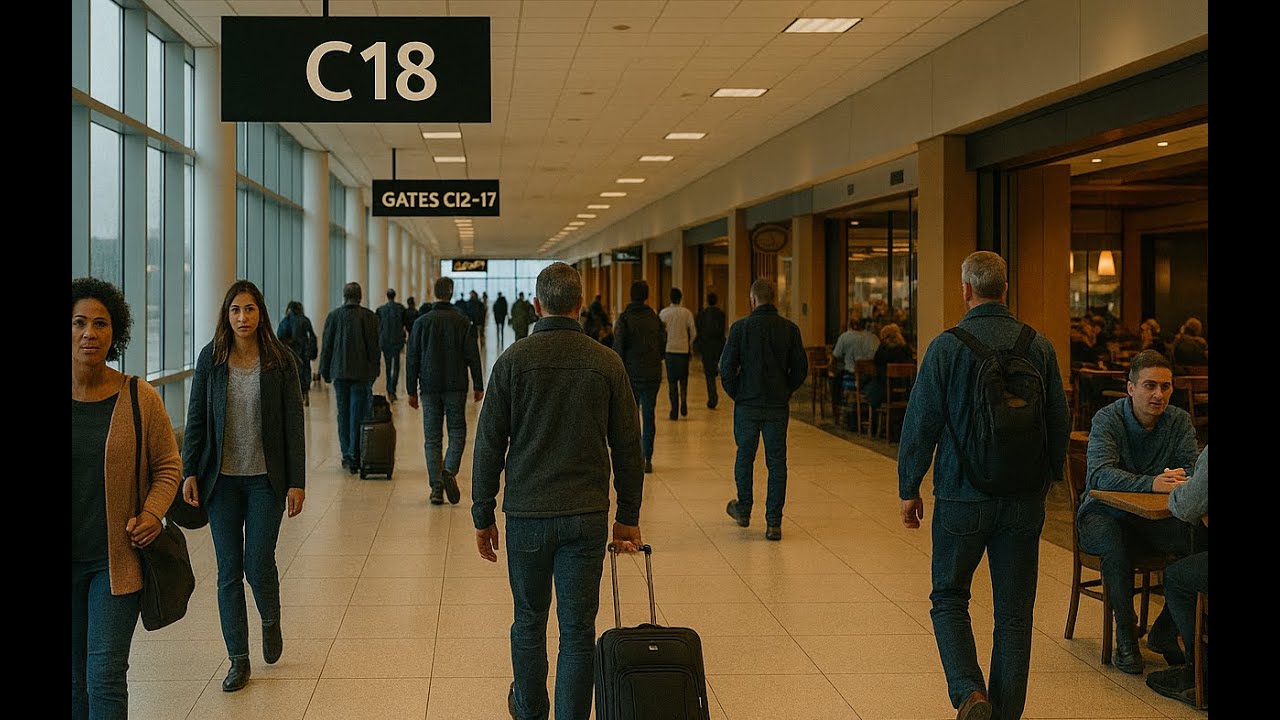 Airport Lounge Ambience – Soft Travel Sounds for Study, Focus & Relaxation (10 Hours)