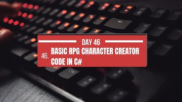 Create Your Ultimate RPG Character! | Day 46: RPG Character Creator in C# WinForms