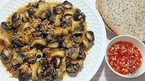 Cách làm Ốc Bươu Xào Sả Ớt và nước chấm siêu ngon đơn giản - Bếp Nhà Hoàng