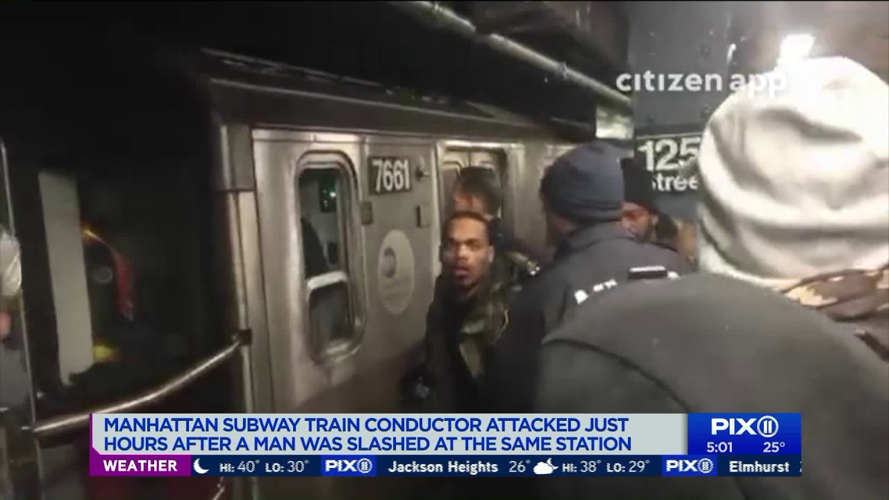 MTA conductor assaulted at East Harlem subway station - YouTube