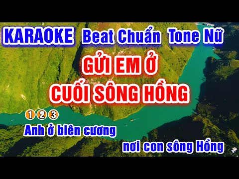 Gửi Em Ở Cuối Sông Hồng Tone Nữ Karaoke Beat Chuẩn - PVQ Karaoke