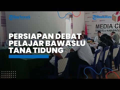 Persiapan Debat Pelajar Bawaslu Tana Tidung, Satu Sekolah Diwakili Dua Tim Debat