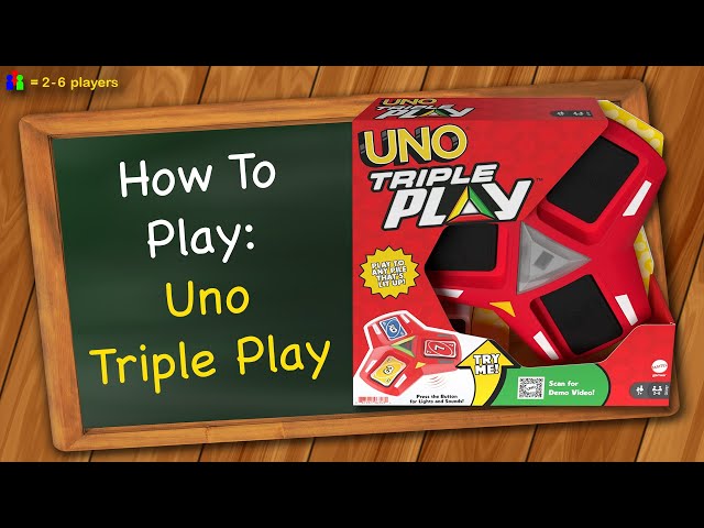 How to play Uno Triple Play 