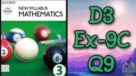 Q9 || Ex 9C || D3 || Bearings || NSM 7th edition