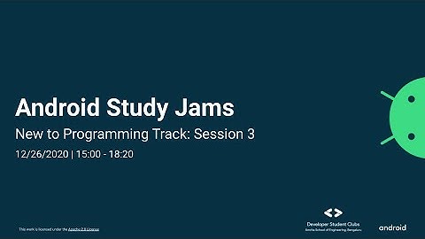 New to Programming 3 | Android Study Jams 2020
