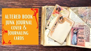 Guide to Making an Altered Book Junk Journal/Part 7 - The Cover/Making  Journaling  Cards