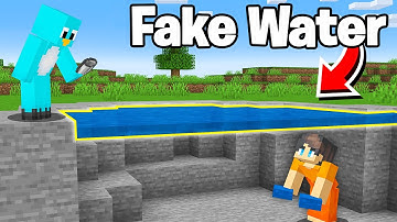 I Pranked My Friend with FAKE Blocks in Minecraft