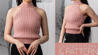 How to Crochet: Mock Neck Top | Pattern & Tutorial DIY screenshot 4