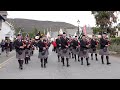 "Silver Threads Among The Gold" set by the Isle of Cumbrae Pipe Band marching through Braemar