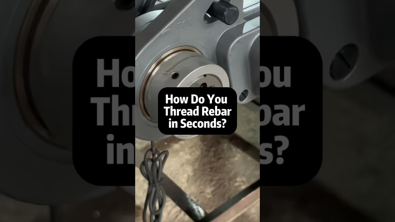 Handheld rebar threading machine—fast, strong, and built for the job site. 