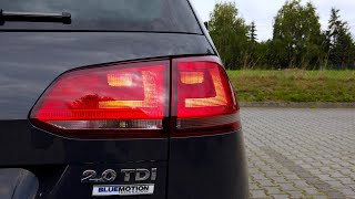 VW Golf MK7 rear lights with DRLs activation with OBDeleven