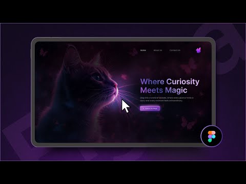 Cursor glow hover effect in figma | Easy tutorial #figma #uidesignlearning #hovereffects #cursor