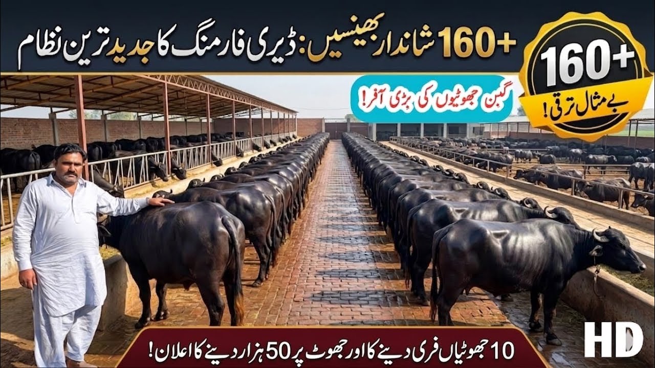 160 Gabbon Jhotian 🐄 | Abdullah Katta Farm Nankana | Heavy Dairy Farm ...