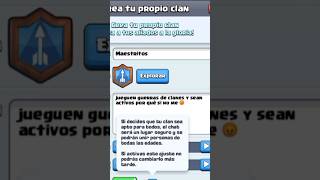 únete a mi clan maestritos #clashroyale #clan