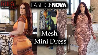 Plus Size Fashion Nova Mesh Midi Dress Haul Ruby Red
