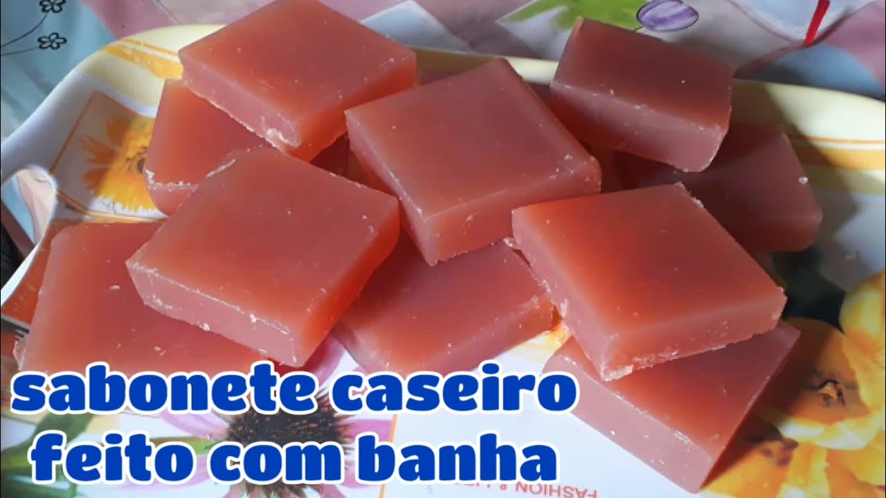 sabonete glicerinado caseiro com banha