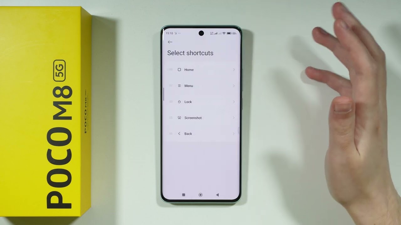 POCO M8 5G: Как включить/выключить функцию быстрого включения/выключения