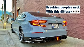 Installing Rear Yofer V2 Valence Diffuser on my 2022 Honda Accord