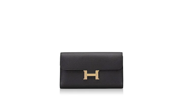 Hermes Epsom Constance Long Wallet Noir