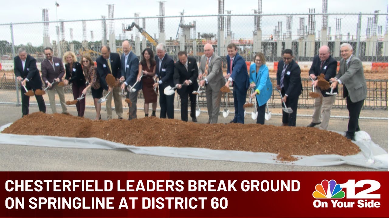 Chesterfield leaders break ground on first phase of Springline at District 60
