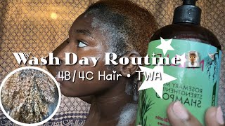 TWA WASH DAY ROUTINE | 4B/4C Hair