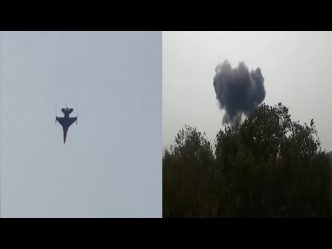 Watch: Pakistan Air force F-16 aircraft crashes during rehearsal