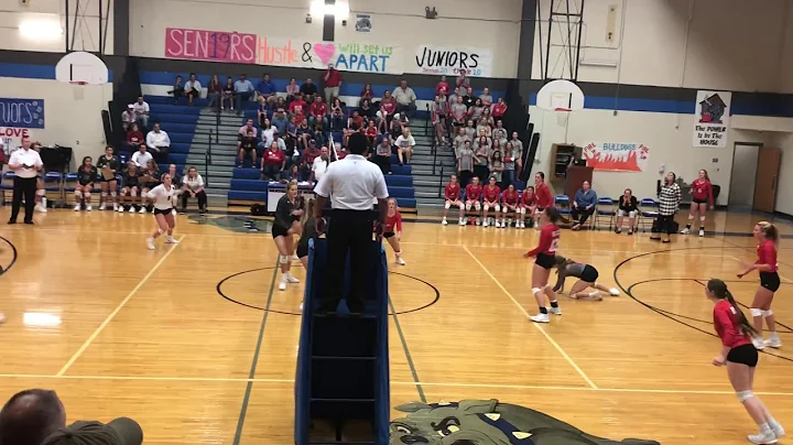 Anna Freeman serves