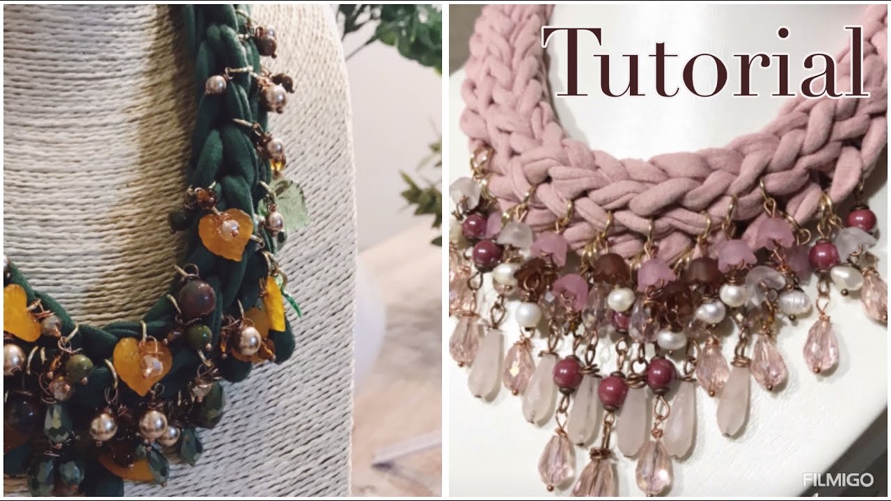 TUTORIAL COLLANA CON FETTUCCIA DELLA SERIE #TRAFIORIECRISTALLI#
