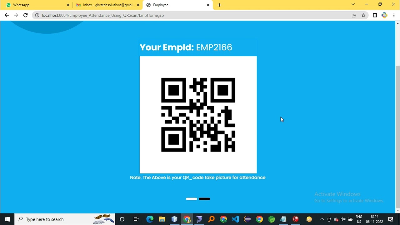 Employee Attendance Using QRCode Scan  || JAVA || QRCode || Webcam || Mysql
