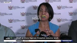 NEHAWU calls on Dora Nginza Hospital workers to resume duties