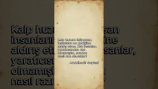 Huzur Arıyorsan, Yalnız O’na Bak ✨