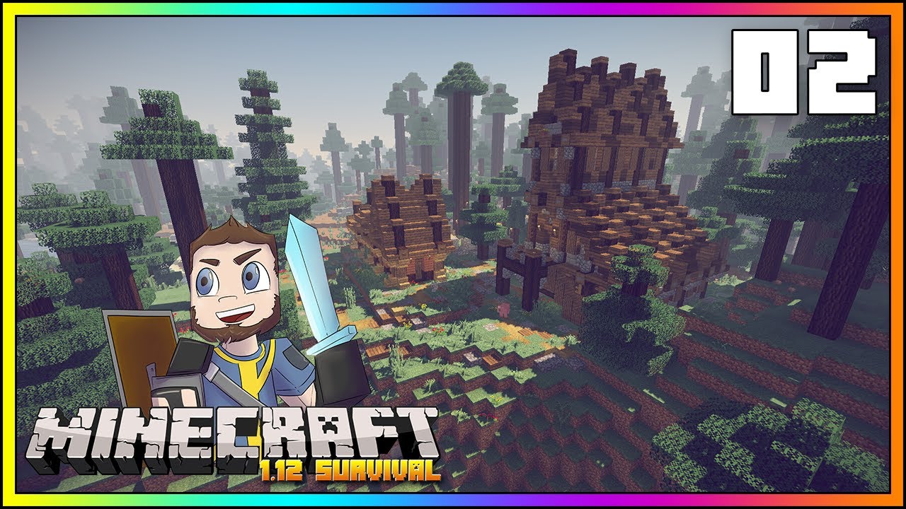 Minecraft Survival Lets Play Lets Build A Barn Episode 2