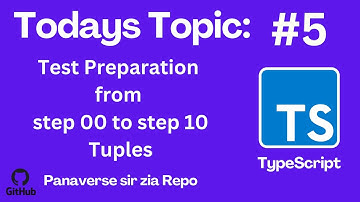 Test preparation from Step 00 to step 10 | Governor IT Initiative |#Typescript #GIAIC #voyagershahab