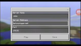 How to make your own server on (Minecraft PE How to make your own server on (Minecraft PE