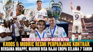 RESMI❗Kross & Modric Perpanjang Kontrak 1 Tahun 😍 Ambisi Mbappe Menangkan Semua Gelar Di Real Madrid