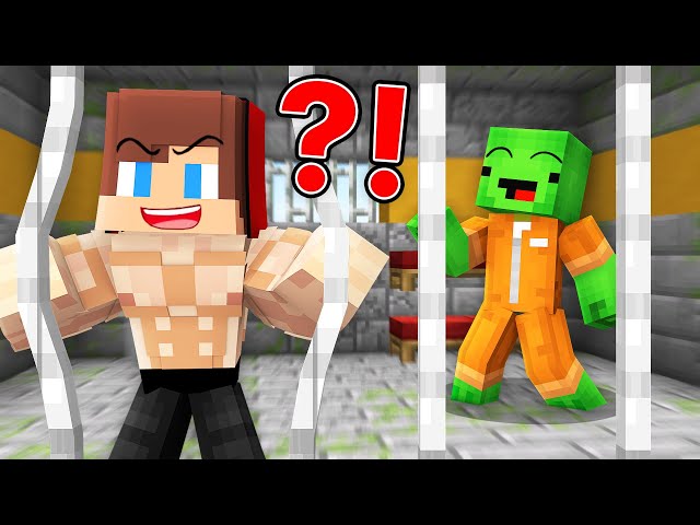 Strong JJ and Mikey Escape From Prison in Minecraft ! (Maizen) class=