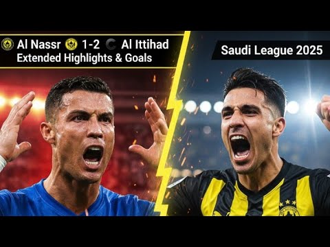 Cristiano Ronaldo Al Nassr Vs Al Ittihad 1 2 Extended Highlights Goals 2025