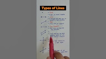 Types of Lines #learning #lines #geometry #how #tutorial #information #math #youtubeshorts