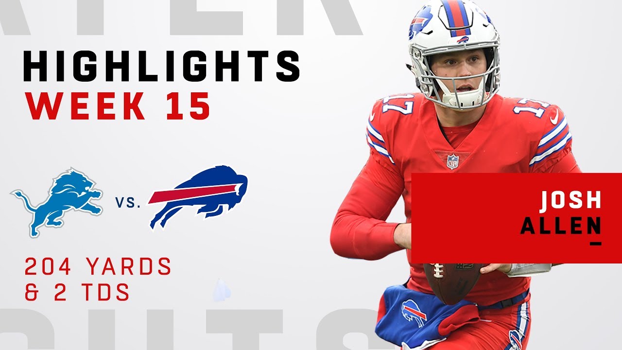 Josh Allen Highlights vs. Lions