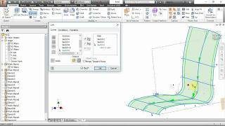 AUTODESK INVENTOR  TUTORIAL  CHAIR CURVY BACKREST PART 01