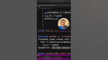 Tuple unpacking in python 🐍 #python #programming