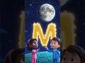 M for Moon | Learn Letter M ABC Phonics for Kids Learn Letter Fast! Fun Alphabet Learning #shorts